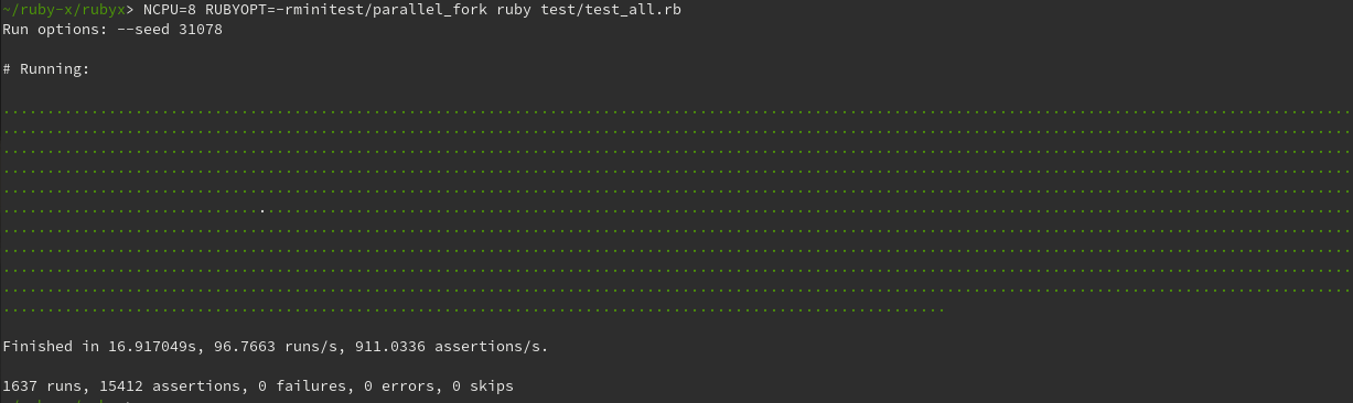 Lots of test, never boring